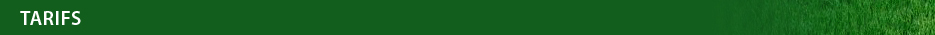 Tarifs